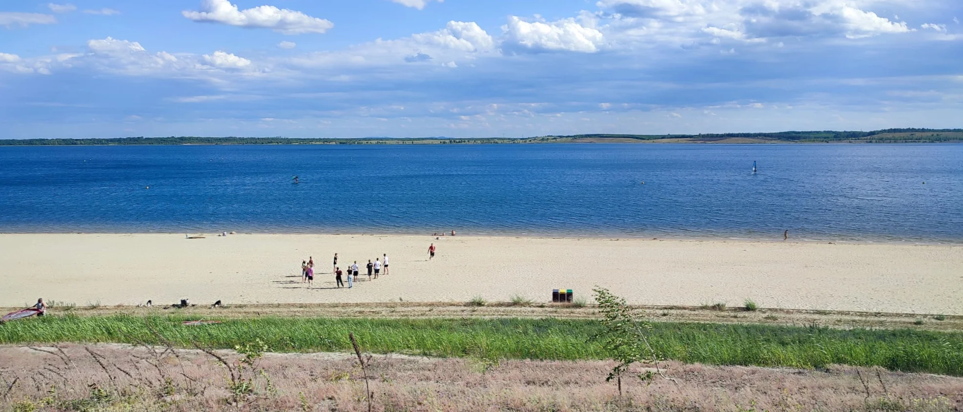 Der große Stadtstrand in Großräschen